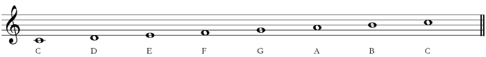 c major scale