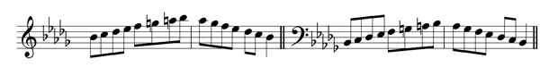 b-flat-minor-melodic-scale