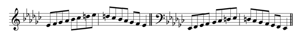 e-flat-minor-harmonic-scale