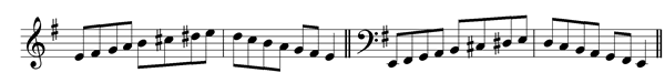 e-melodic-minor-scale