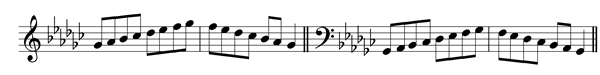 g-flat-major-scale