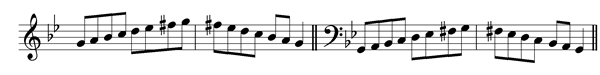g-minor-harmonic-scale
