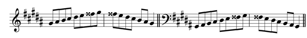 g-sharp-harmonic-minor-scale